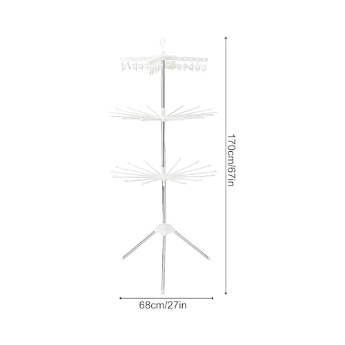 Tendedero plegable con clips anti-caída para evitar pérdidas de calcetines 8
