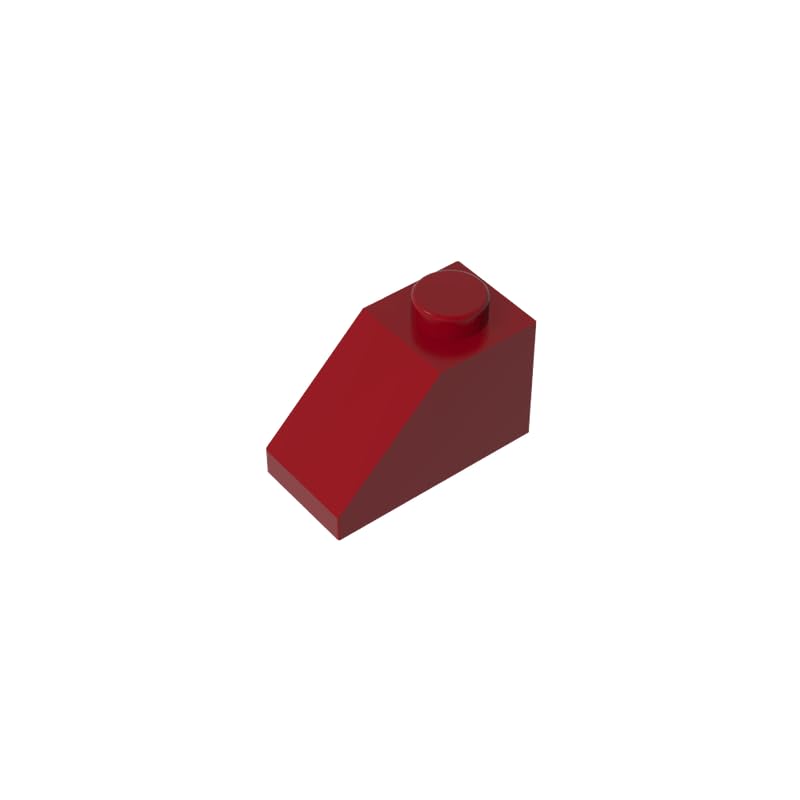 Gobricks 3040 Slope Brick 2x1 Sloped Brick 50 Pieces GDS-588 Compatible with Lego Building Blocks Color:Dark Red