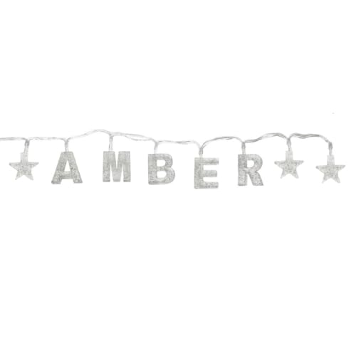 Guirlande lumineuse LED décorative d'intérieur suspension câble transparent Ambre