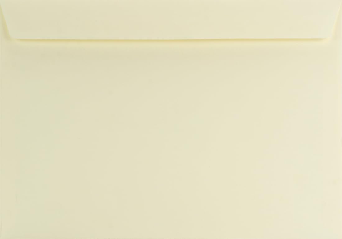 Netuno 200 Large Ivory envelopes C4 229 x 324 mm 9 x 12.75 in 120gsm Arena Ivory Elegant Cream envelopes for Business Correspondence A4 documents certificates CV Greeting Cards Invitations A4 Cards