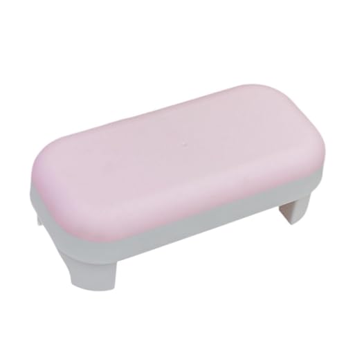 Oreiller de manucure Harilla rose, support élégant et accessoires de nail art
