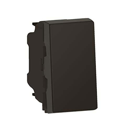 Legrand - Poussoir Mosaic Easy-Led 6A 1 module - noir mat