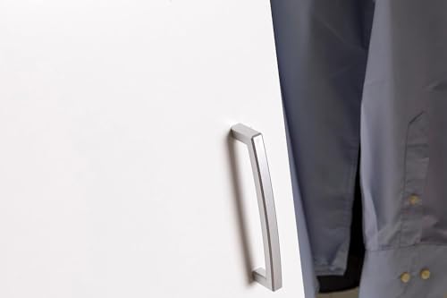 Composad | Armadio Della Linea Facile Con 2 Ante E 2 Cassetti, Armadio Con Ante, Camera Da Letto, (Lxaxp) 81,90X184,40X46,30 Cm, Colore Bianco, Made In Italy - 6