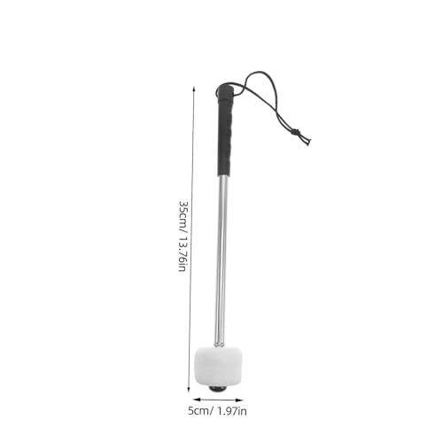 Baquetas Levemolo Chic con agarre ergonómico, cabeza de fieltro de lana y mango de acero inoxidable para batería, ideal para actuaciones en vivo y estudio miniatura 2