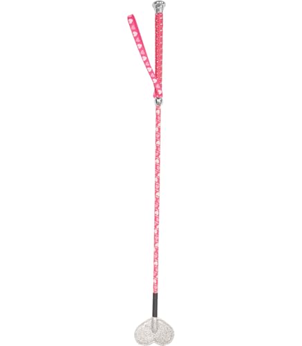 WALDHAUSEN Herzchen Cravache pour enfant avec tapette en forme de cœur Azalée 65 cm