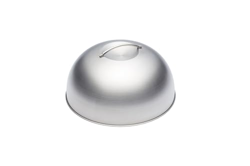 MasterClass KitchenCraft Melting Dome and Burger Cover, Stainless Steel, Silver, 22.5 x 12 x 16 cm