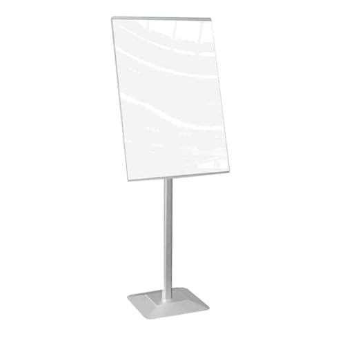Présentoir de vente au détail blanc 40x60 cm au design épuré et stable