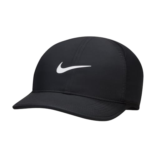 Nike Kid's Dri-FIT Club Cap Featherlight, Black/Black/White, 1SIZE