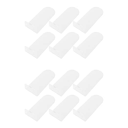 Remingtape Paquete de 12 estantes flotantes para zapatos, acrílico transparente montado en la pared, para mostrar coleccionables para zapatos y zapatillas de deporte