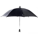 ideamall カメラ用傘 雨よけ 遮光 パラソル 一眼レフ ミニ 角度調整 50cm ブラック