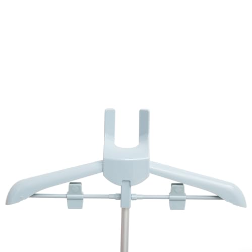 Soporte para ropa de aluminio gris con perchero ajustable de 160 cm 7