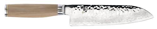 Shun Premier Blonde 7" Santoku Knife, Handcrafted and Hand-Sharpened Japanese