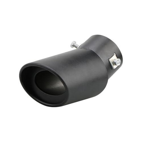 Silenciador de coche universal con punta de escape redonda de aluminio y entrada de 63mm
