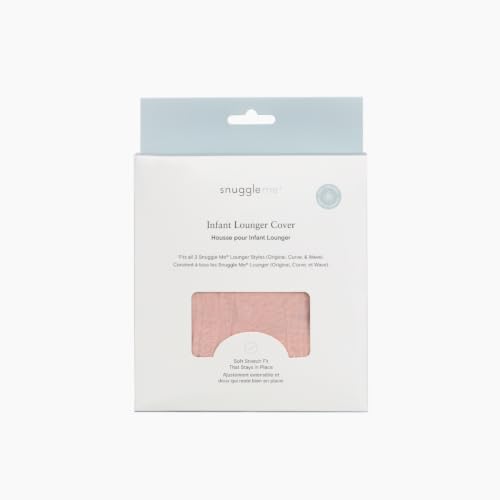 Snuggle Me Universal Lounger Cover 100% Organic Cotton Muslin - Petal