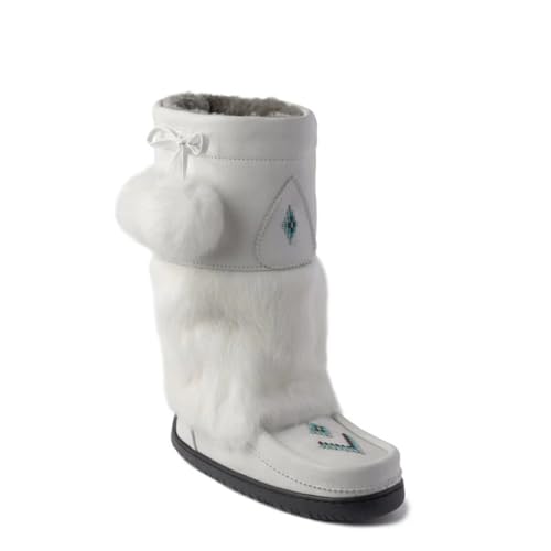 MANITOBAH WP Tamarack Grain Mukluk Womens White L11