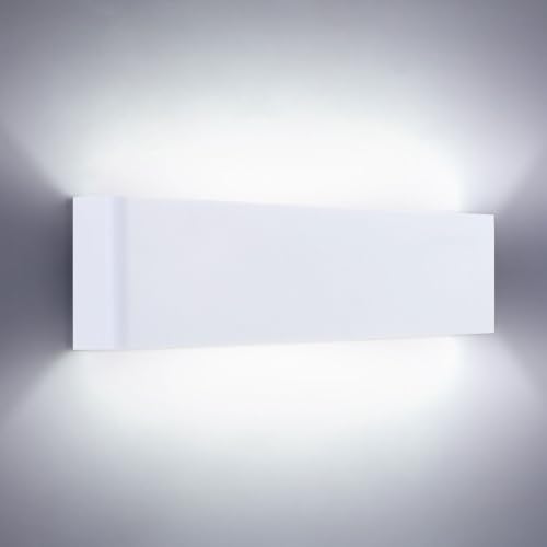 Lightsjoy Lámpara de Pared LED 18W 40CM Alique Pared Interior Aluminio Moderna Arriba y Abajo IP44 Impermeable para Salas, Escalera, Dormitorios, Pasillos, 2000Lumen (Blanco Frío 6000K)