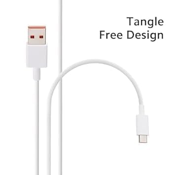 Image of Original 33W Type-C USB Cable for Xiaomi Mi 10, Mi 10T Pro, Mi 10T, mi Note 9 Pro Max, K20, Note 9 Pro, Note 9 Pro Max, Note 8 Pro, Note 8 Pro, Note 9 (DEC165)