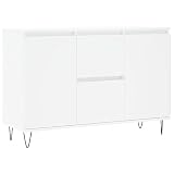 vidaXL Aparador de Madera de ingeniería Blanco 104x35x70 cm