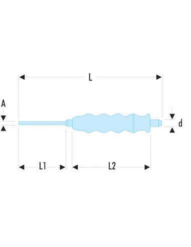 Facom 247.g4 botaclavo with Sheath of Diameter 4 mm, Silver - Image 2