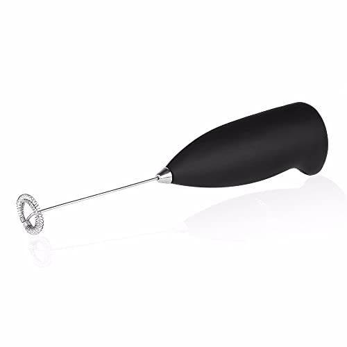 Image of GLUN Wireless Portable Milk Foam Maker Hand Blender Mixer Froth Whisker Latte Maker for Coffee, Juice, Cafe Latte, Espresso, Cappuccino, Lassi etc. (Black)