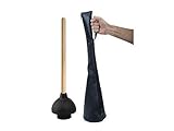 ELEF Toilet Plunger Bag Holder - Heavy Duty Black Universal Plunger Holder Carrying Bag for Hotels, Cruise Ships, and Plumbers (2)