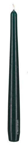 12 Bougies Pilier, Bougies classique Vert Foncé 24 x 2,3 cm Cover