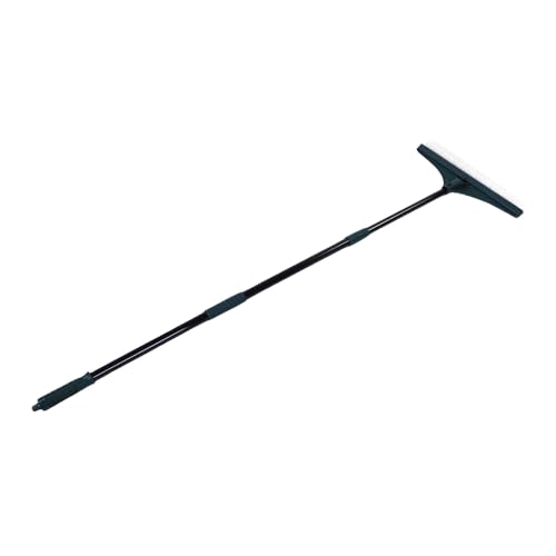Rastrillo de césped artificial ajustable con cepillo de plástico liviano para patio 3