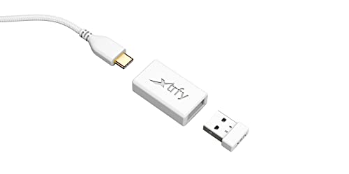 M8 Wireless, Mouse da Gioco Ultraleggero Senza Fili, Ottimizzato per Gaming Competitivo, Wireless 2,4 GHz, Parte Anteriore Ultra Ribassata per una Maggiore Precisione, Ricaricabile, Bianco - Mouse gaming - Immagine 5