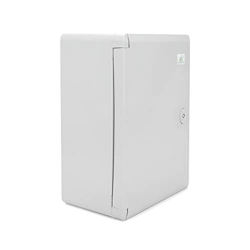 ELS Elektrotechnika Armadietto per circuiti industriali, IP65, piastra di montaggio zincata, con guarnizione perimetrale, alloggiamento a parete, alloggiamento vuoto in plastica ABS, 27x36x16 cm