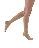 JOBST Relief Knee High Open Toe Compression Stockings, High Quality, Unisex, Extra Firm Legware for Tired and Heavy Legs, Compression Class- 30-41
