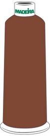 Madeira Rayon Embroidery Thread 5500yd Cone BROWN Color: 1258 miniatura 1
