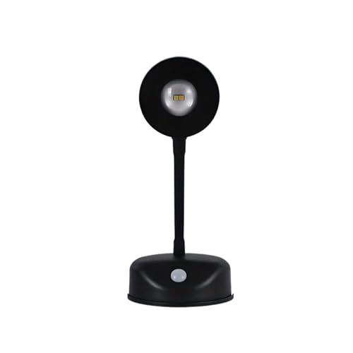 Luz Nocturna LED con Sensor De Movimiento, Foco Inalámbrico For Cocina, Dormitorio, Mural, Sala Estar, Lámpara Pared, Iluminación Interior Fácil de Instalar(Black,Remote-2000mAH)