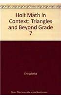 Paperback Holt Math in Context: Triangles and Beyond Grade 7 Book