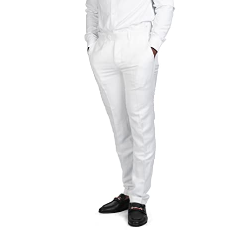 AZAR MAN Slim Fit Slacks Linen Men's Dress Pants 30244