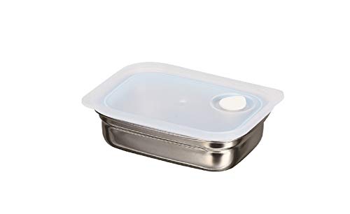 パール金属 保存容器 ステンレス製 バルブ付 280ml シールドロック HB-5047 シルバー