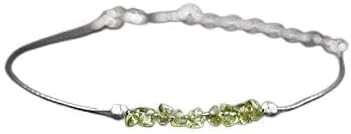 AAA++ Rare Quality Delicate Anklet Raw Peridot Jewelry Summer Jewelry August Birthstone Leo Birthstone Minimalist Jewelry Ankle Bracelet Prosperity Jewelry Code- WAR7686