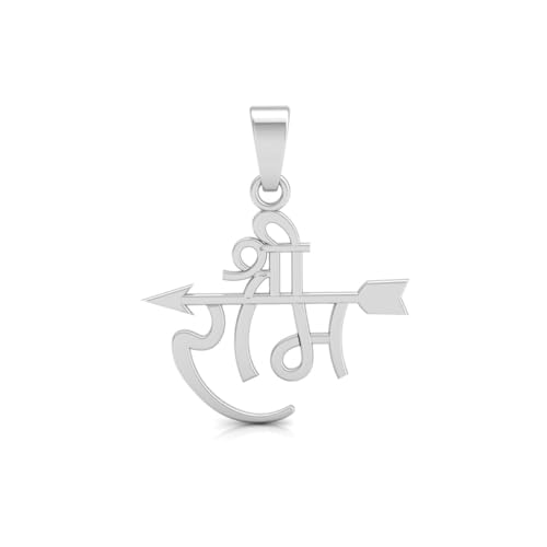 Image of Miss Highness 925 Sterling Pure Silver Pendant for Men & Women, Religious Pendants, Without Chain, Silver Jewellery with Authenticity Certificate, Birthday, Anniversary, Gift for Husband and Boyfriend