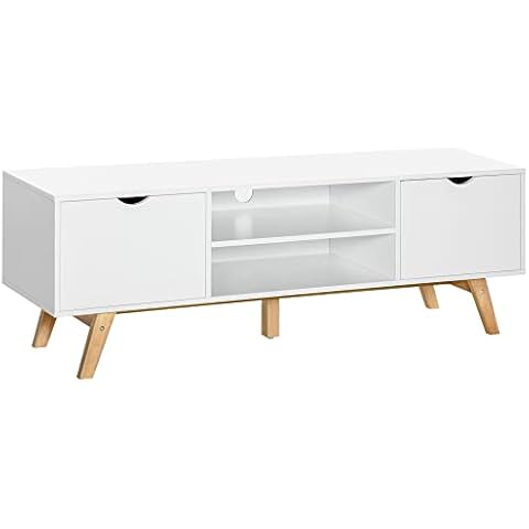 HOMCOM Meuble TV Scandinave Cover