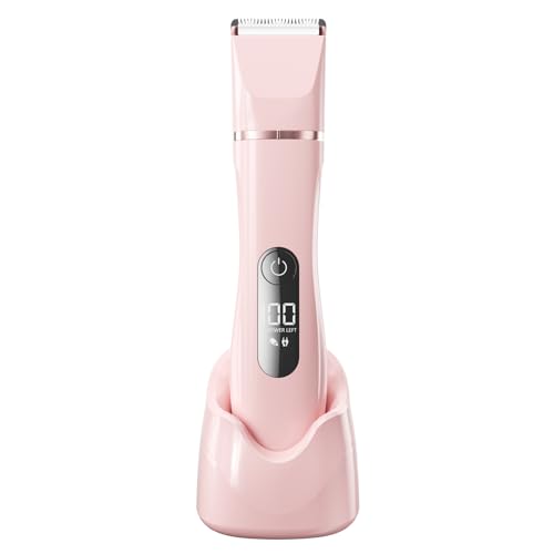 Elektrorasierer für Damen Intim-Trimmer für Damen All-in-One (Gesicht Beine Achseln & Körper) Bikini-Trimmer mit 4 Lacken LED-Display & USB-Aufladung Geburtstagsgeschenke