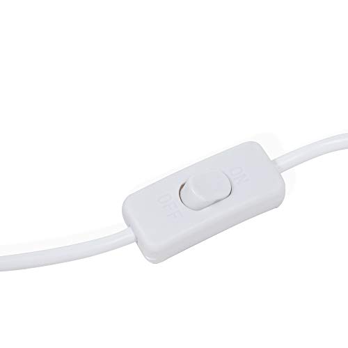 Wallniture Fiore 15 Feet Hanging Lantern Cord With On Off Switch, Room Decor For Pendant Light Bulbs White Socket Set #TOP3