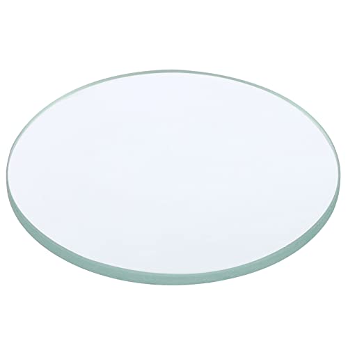 Image of PATIKIL 12 inch (300mm) Focal Length Flat Convex Lens, 50mm Diameter 4mm Height Glass Optically Polished Round Edges Lens for Physics Experiment, Clear