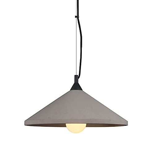 Lustre abat-jour en béton NAMFHZW style industriel rétro pour ampoule E27