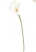 Leegoal European Style Calla Lily Bridal Wedding Bouquet Real Touch PU Flowers (White, Set of 10 Pcs)