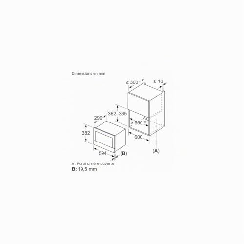 Micro-Ondes Encastré Siemens IQ700 BE732R1B1 – 25 L 900 W avec 8 Fonctions Automatiques - vue 9