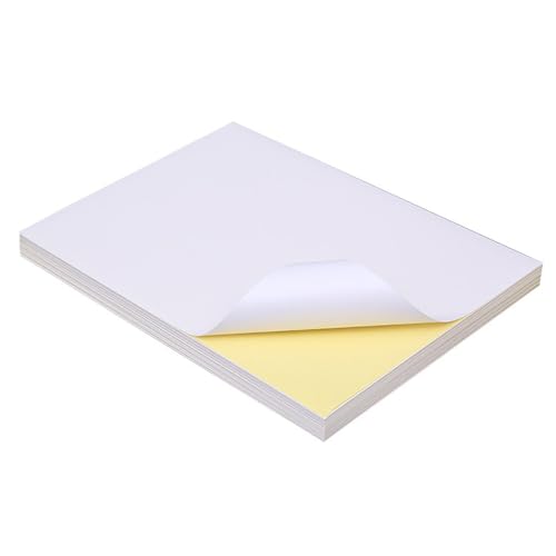 La Mejor Selección de Imprimaciones los preferidos por los clientes. 47 Papel calcomanía de pegatina autoadhesiva para impresora láser,A4pulgadas,100 hojas,impermeables que se seca rápidamente y mantiene, blanco Suave,