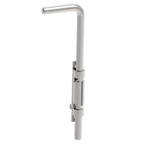 Sellon24® Verrou à tige en acier, verrou de portail, verrou au sol pour portail 300 mm, 500 mm galvanisé (300)
