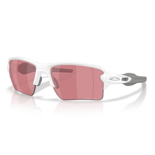 Oakley Flak 2.0 XL OO9188 9188K4 59MM Matte White/Prizm Dark Golf Rectangle Sunglasses for Men for Women