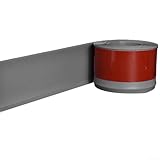 Weich-PVC-Sockelleiste für Heimwerker - 4 Meter × 8 cm, Dunkelbraun, flexibel & für einfach zu...