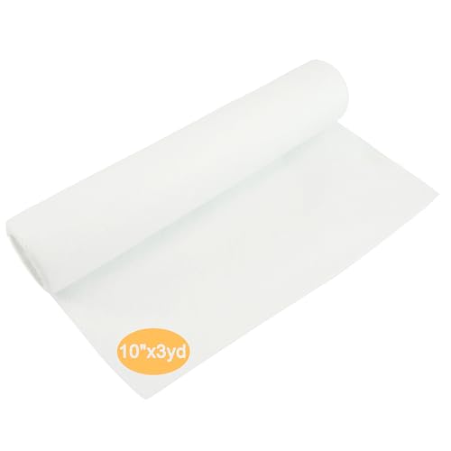 New brothread Wash Away estabilizador de Soluble en Agua Estabilizador de Bordado - 25.5x275cm/Rollo - Peso Ligero 40gm (1.5oz) - Cortar en Varios tamaños para Bordado a máquina y Costura a Mano