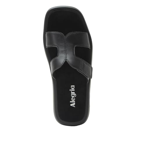 Alegria Women Portia Leather Square Toe Sandal Slide4